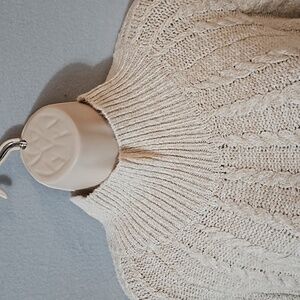 Knox Rose Cable Knit Sweater sz 1X Cream NWT